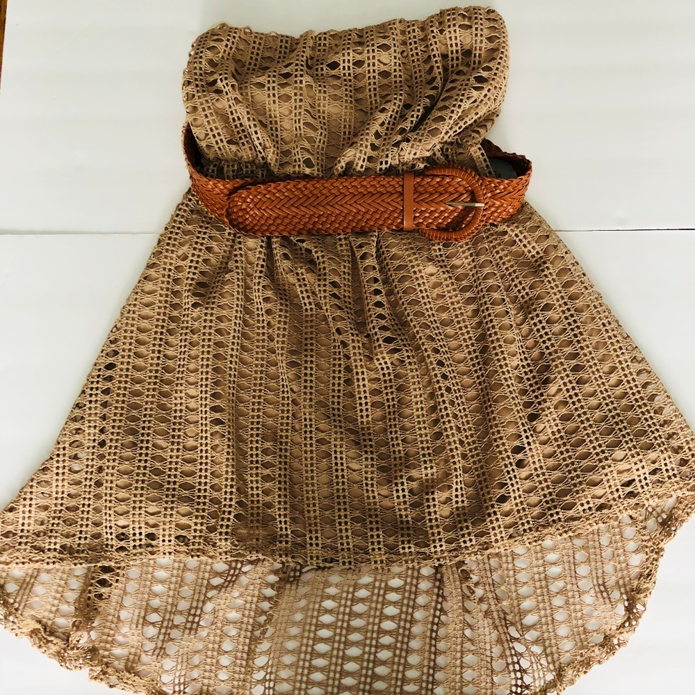 Hi-low Belted dress